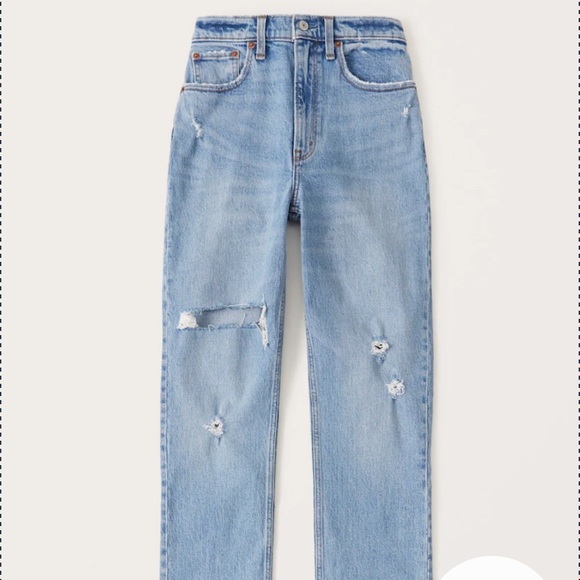 Abercrombie & Fitch Denim - Abercombie 90s Ultra High Rise Straight Jeans